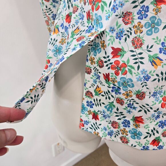 J CREW Campbell Blazer Ruffle Trim Size 0 in Liberty® Edenham Floral Jacket EUC - Picture 5 of 15